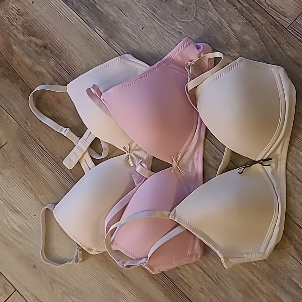 MUST BUNDLE!!  Set of 3 Girls Bras size L